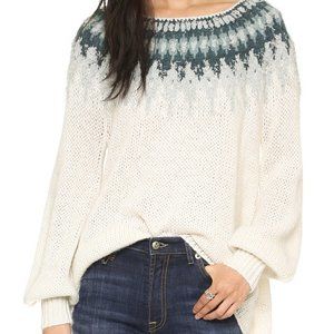 FREE PEOPLE fair isle sweater